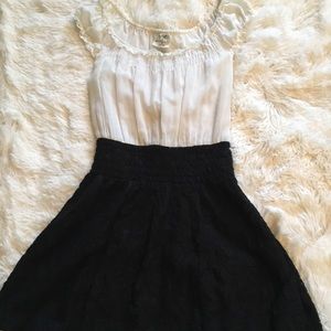 Free People  Black & white dress size 2